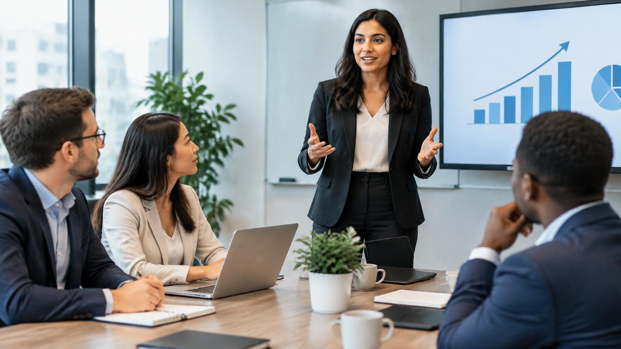 business team discussion in office