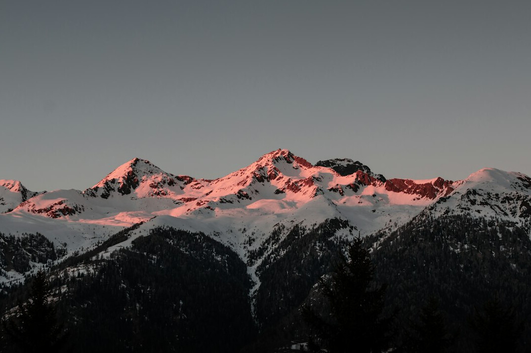 sunrise over mountains