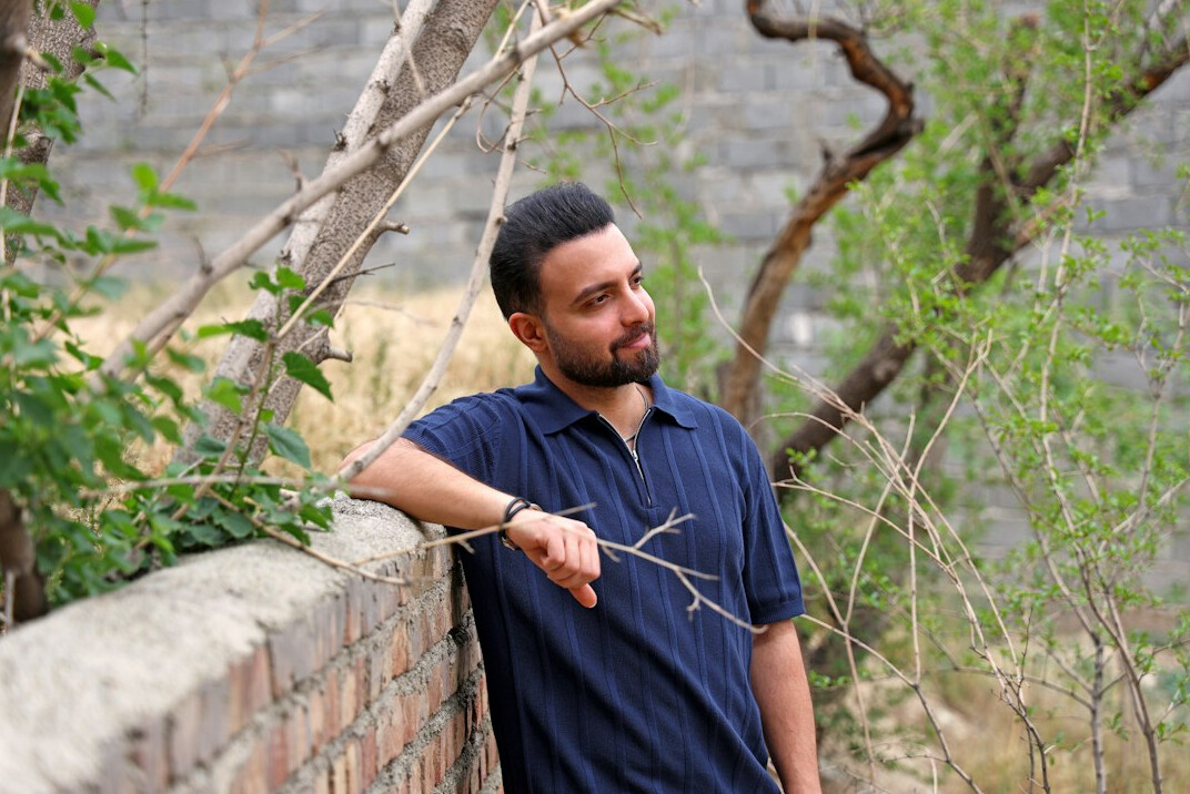 Portrait of a bearded man outdoors